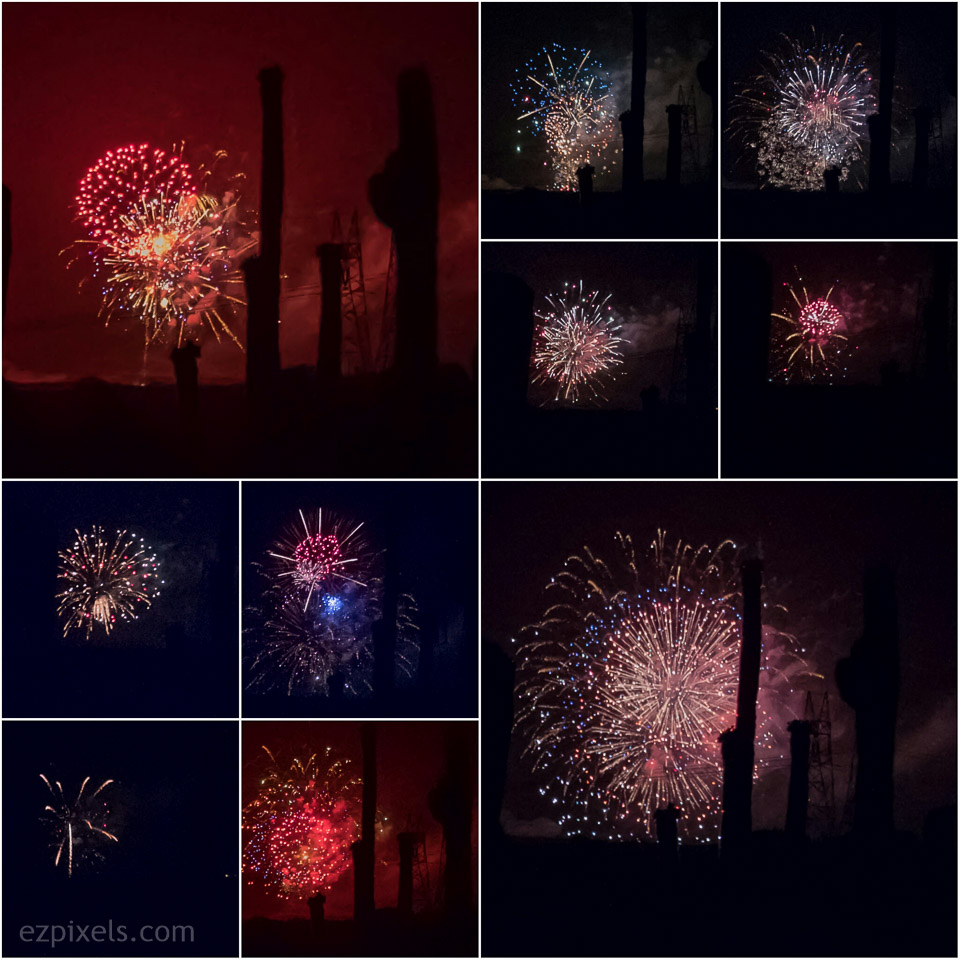 Fireworks show courtest of Cave Creek